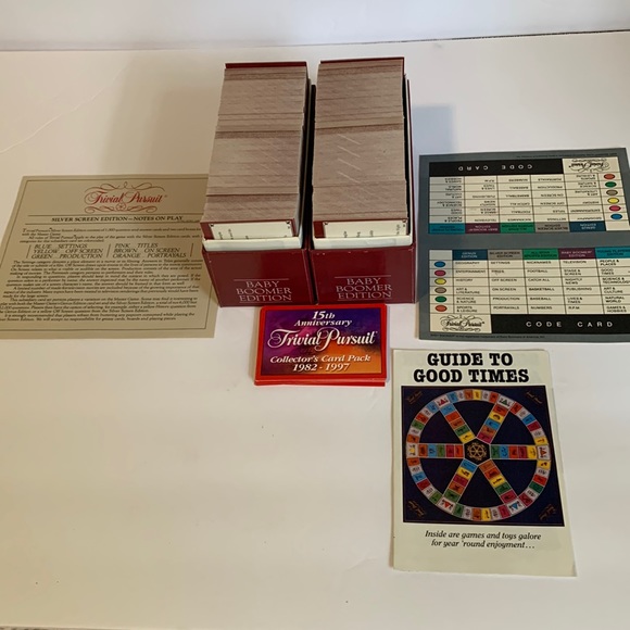 Trivial Pursuit Baby Boomer Edition Subsidiary Card Game - Picture 2 of 5